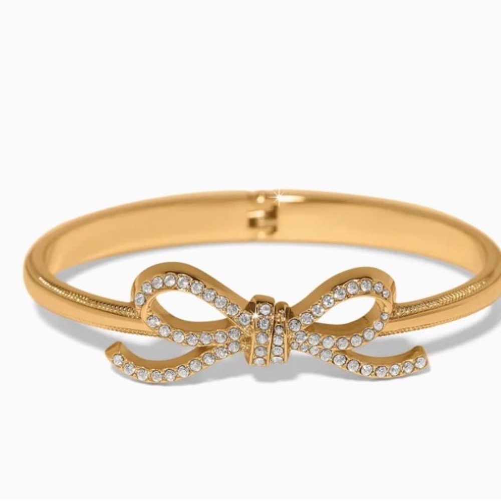 Brighton beautiful Gold Crystal Bow Bracelet - Women Jewelry